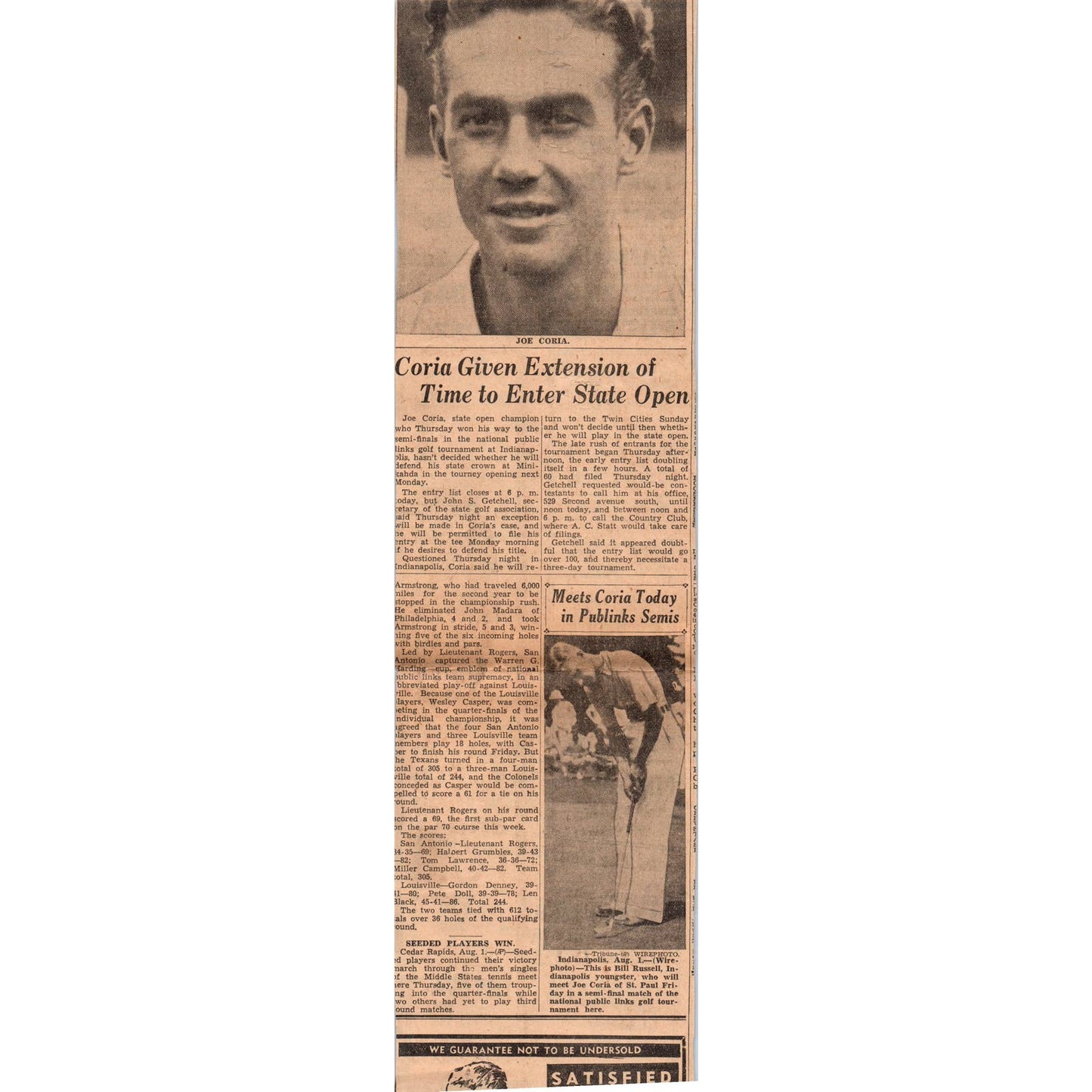 1935 Minneapolis Journal Newspaper Ad A&P Food Stores Fruit & Vegetables FL5-3