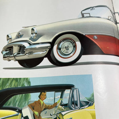 1956 Oldsmobile 13” Color Deluxe Sales Brochure NinetyEight Starfire Super 88 B4