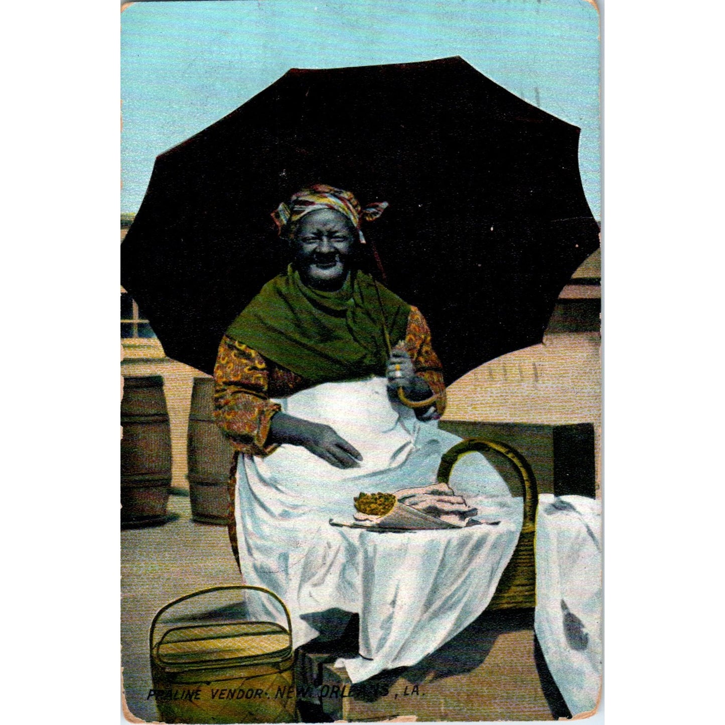 1909 Postcard Praline Vendor - New Orleans LA PE8