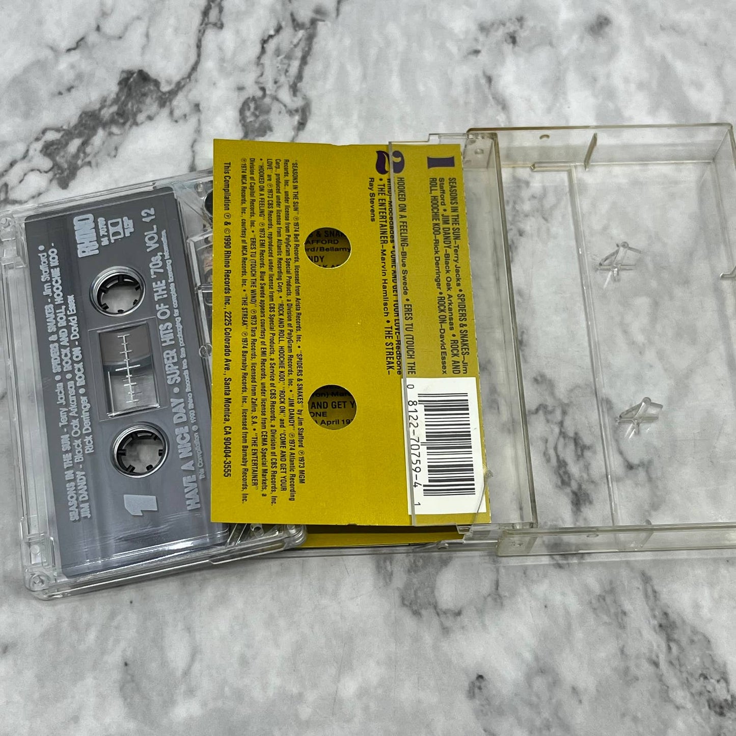 Super Hits of the 70s - Have a Nice Day 12, Various Artists Cassette Tape TI1-39