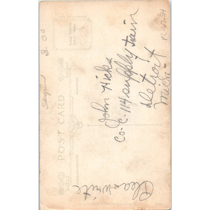 WW1 Wall Doughboy ...I Walk Only 100 Miles A Week Humor Postcard TK1-26