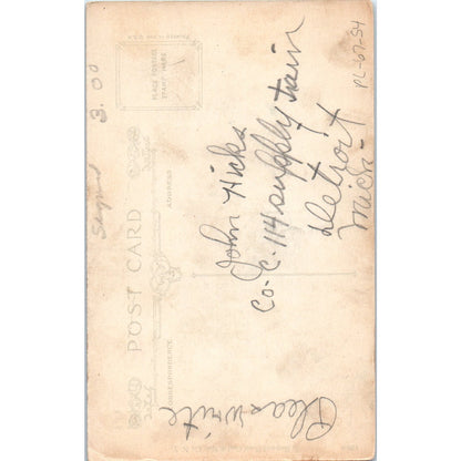 WW1 Wall Doughboy ...I Walk Only 100 Miles A Week Humor Postcard P2-11