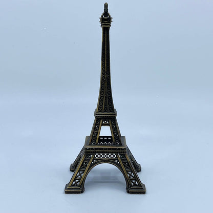 Vintage Metal Eiffel Tower Statue Made in France 6” TF3