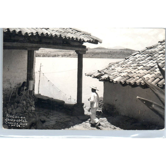Rincon On Janitzio Mich. Chavez Ruiz Mexico - Original RPPC Postcard TJ7-MP