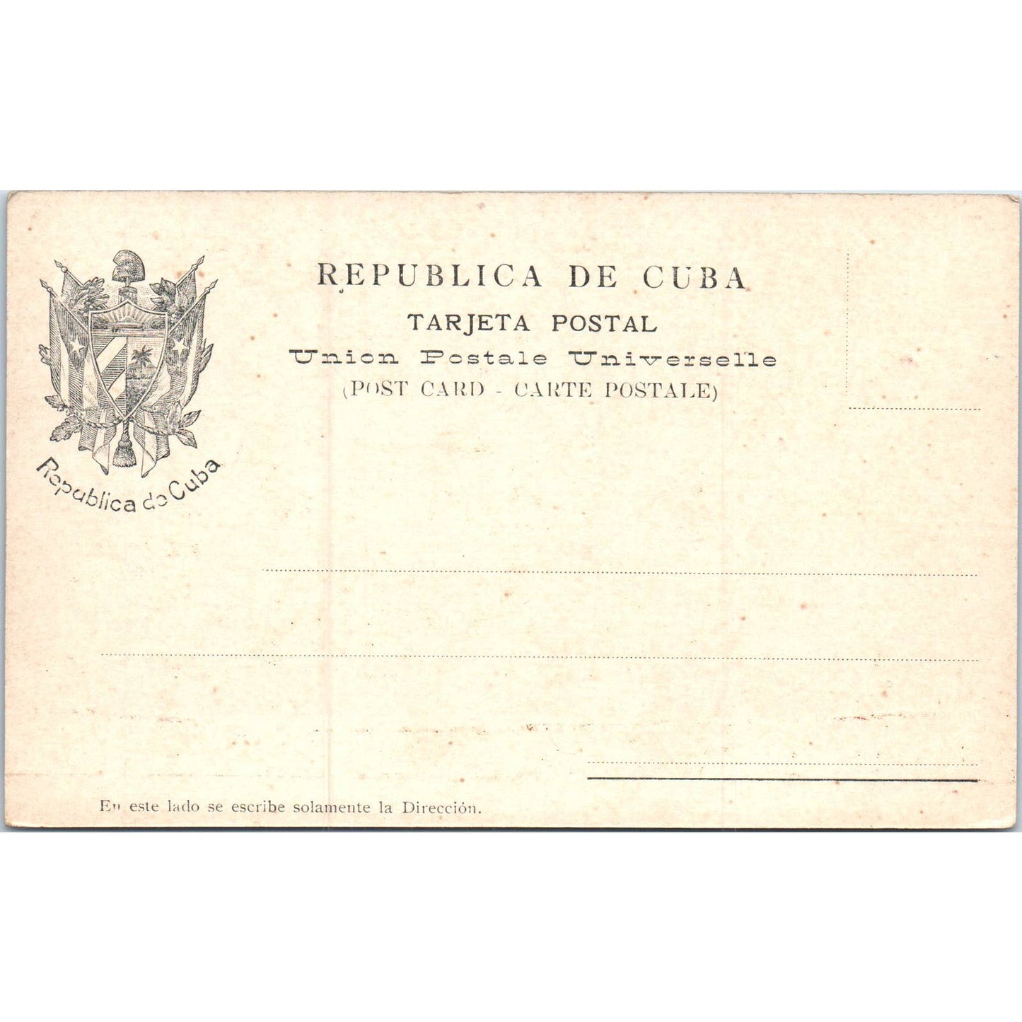 Recuerdo do Habana Columbus Temple Havana c1905 Cuba Original Postcard TK1-P16
