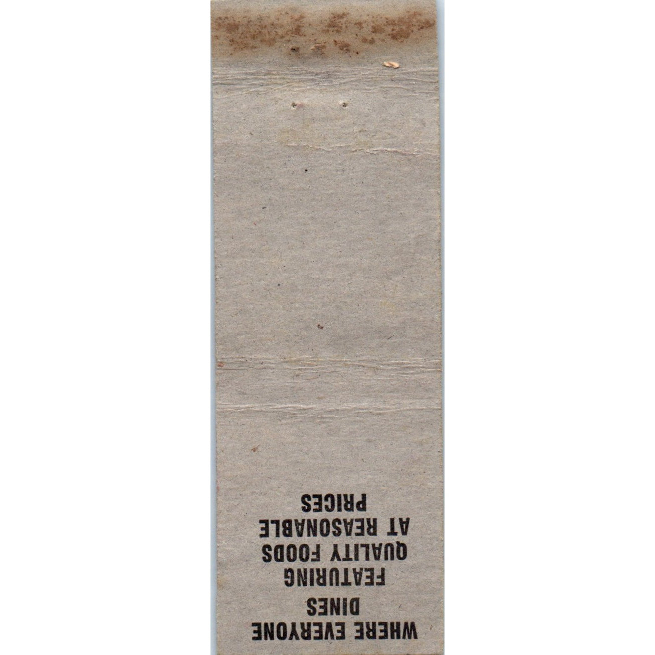 Johnny's Cafe Frank J. Kawa Omaha NE Vintage Advertising Matchbook Cover MM10-2