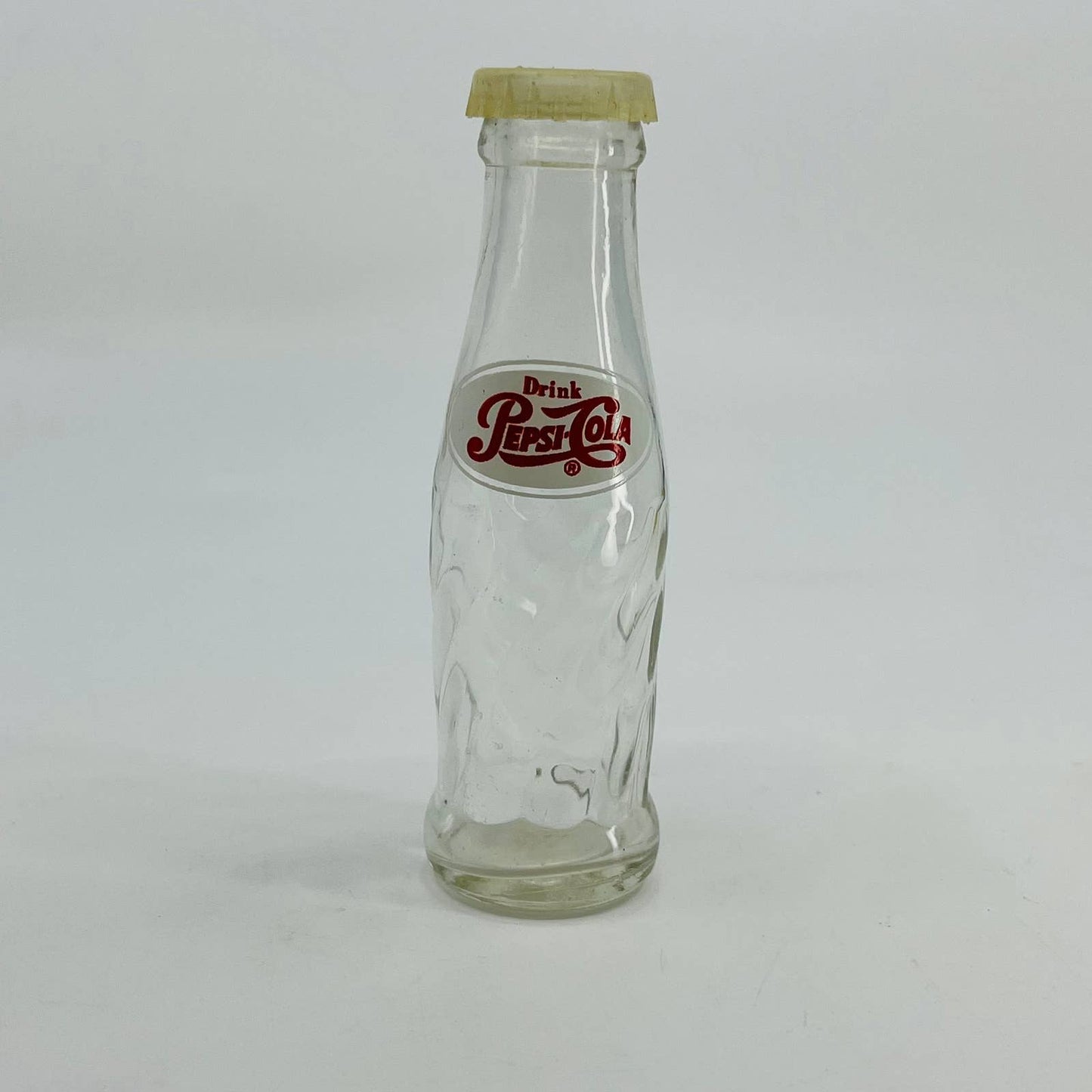 Vintage Glass Pepsi Bottle Salt Shaker  4 1/2” TE1