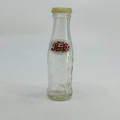 Vintage Glass Pepsi Bottle Salt Shaker  4 1/2” TE1