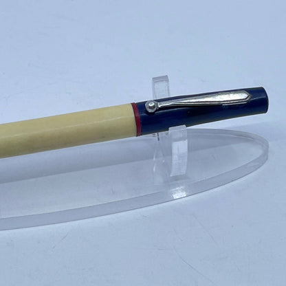 Vintage Mechanical Pencil Blue & Cream Contour Grip SD7