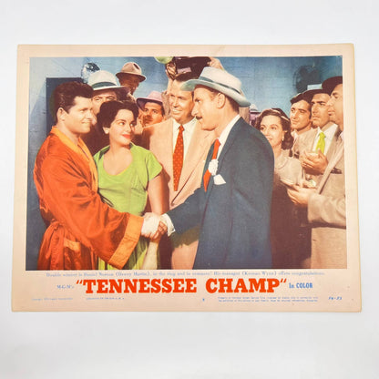 1954 TENNESSEE CHAMP Movie Lobby Card #8 Dewey Martin Keenan Wynn 11x14” FL3