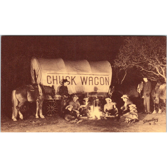 Jaycee Chuck Wagon Dinner Colorado Springs Original Postcard P1-11