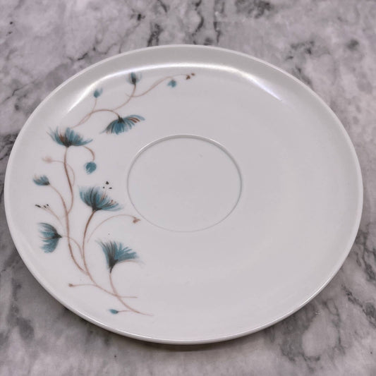 MCM Kenro Melamine Melmac SAUCER White with Blue Flowers TA3