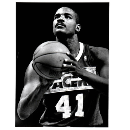 1989 Press Photo Basketball NBA Indiana Pacers LaSalle Thompson 8x10" AD3