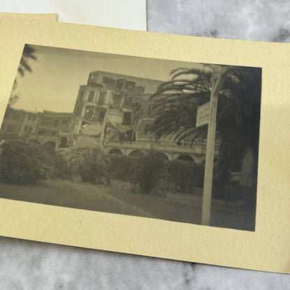 2 Original 1928 Photos of Santa Barbara CA After Earthquake TJ9-PG6
