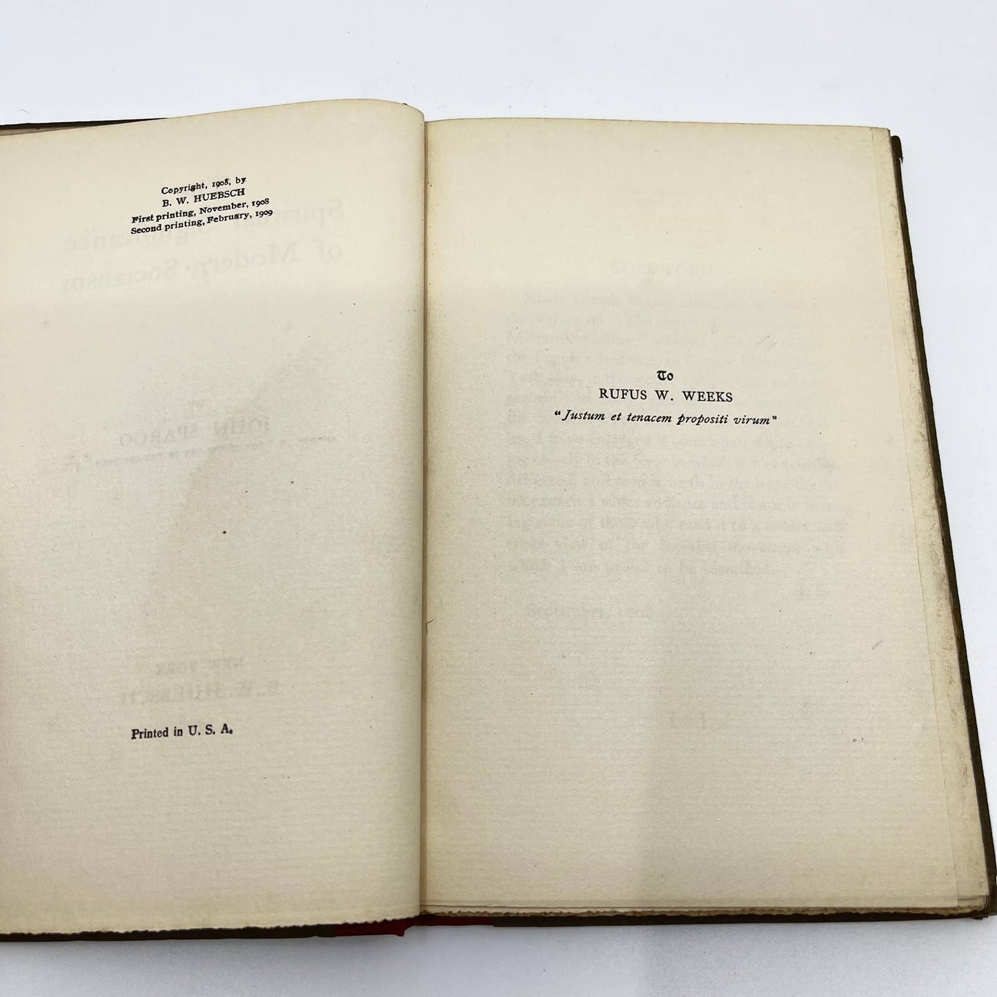 1909 The Spiritual Significance of Modern Socialism John Spargo TF3