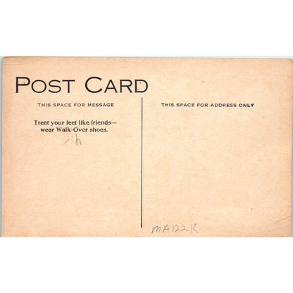 Walk-Over Shoes The Harvest Feast Pilgrims c1910 Advertising Postcard P1-14