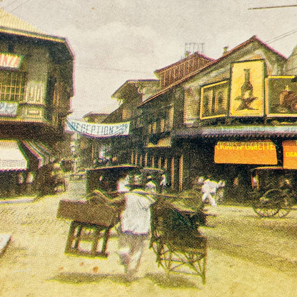 c1900 Lot of 3 Philippine Islands Manila Stereoview Cards Fish Market TA7-4