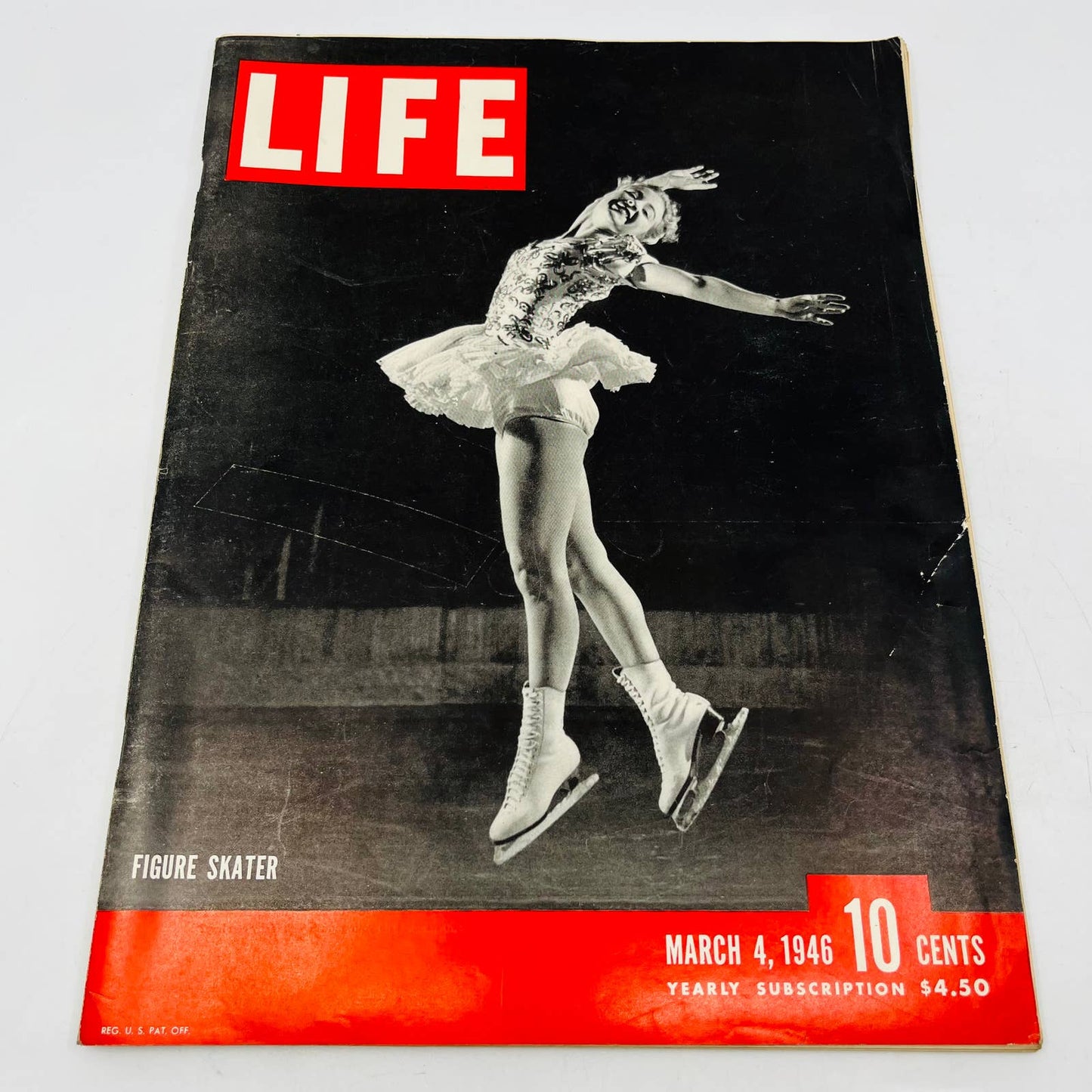 MARCH 4 1946 LIFE MAGAZINE, FIGURE SKATER, ADULT PARTY GAMES, GRETCHEN MERRILL