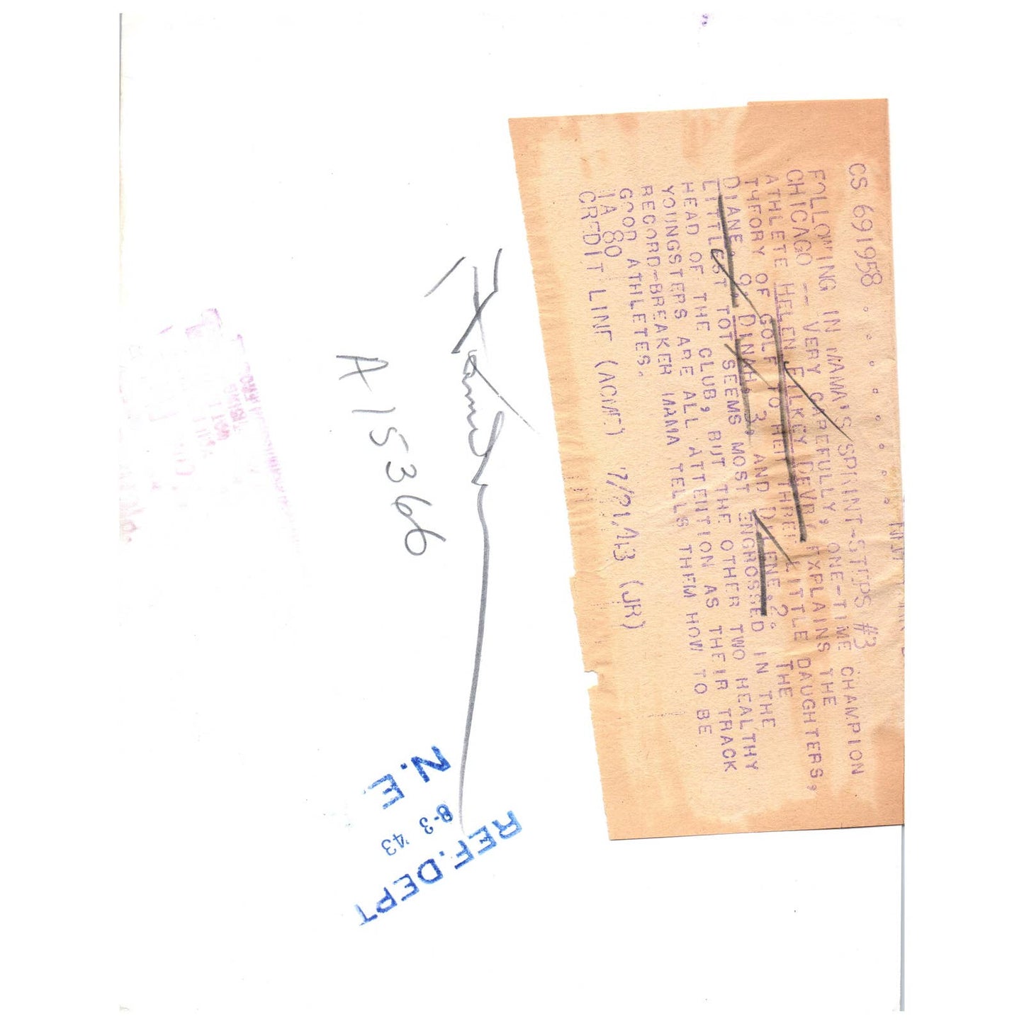 1943 Original Press Photo Ladies' Golf Helen Filkey DeVry Chicago ~7x9 AD1