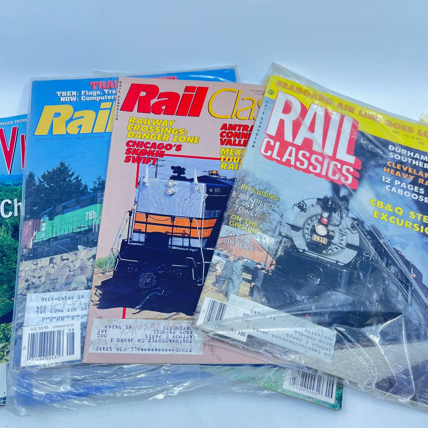 Lot of 14 Vintage Railroad Magazines 1950s-1990s TF9