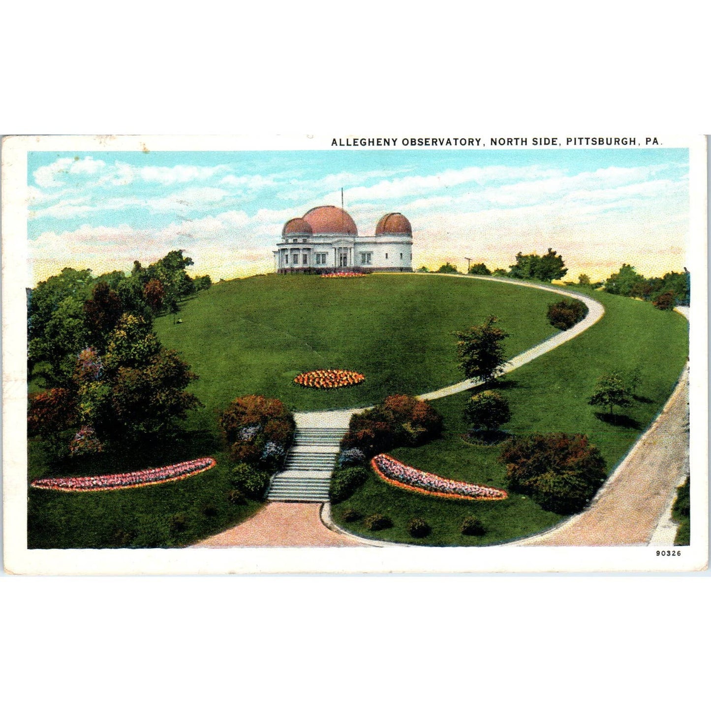 Vintage Postcard Allegheny Observatory North Side Pittsburgh PA TD8-P2