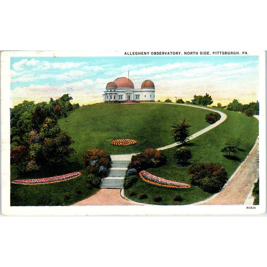 Vintage Postcard Allegheny Observatory North Side Pittsburgh PA TD8-P2