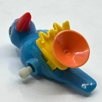 1970s Tomy Pocket Pets Wind Up Suction Cup Woodpecker Blue SE3