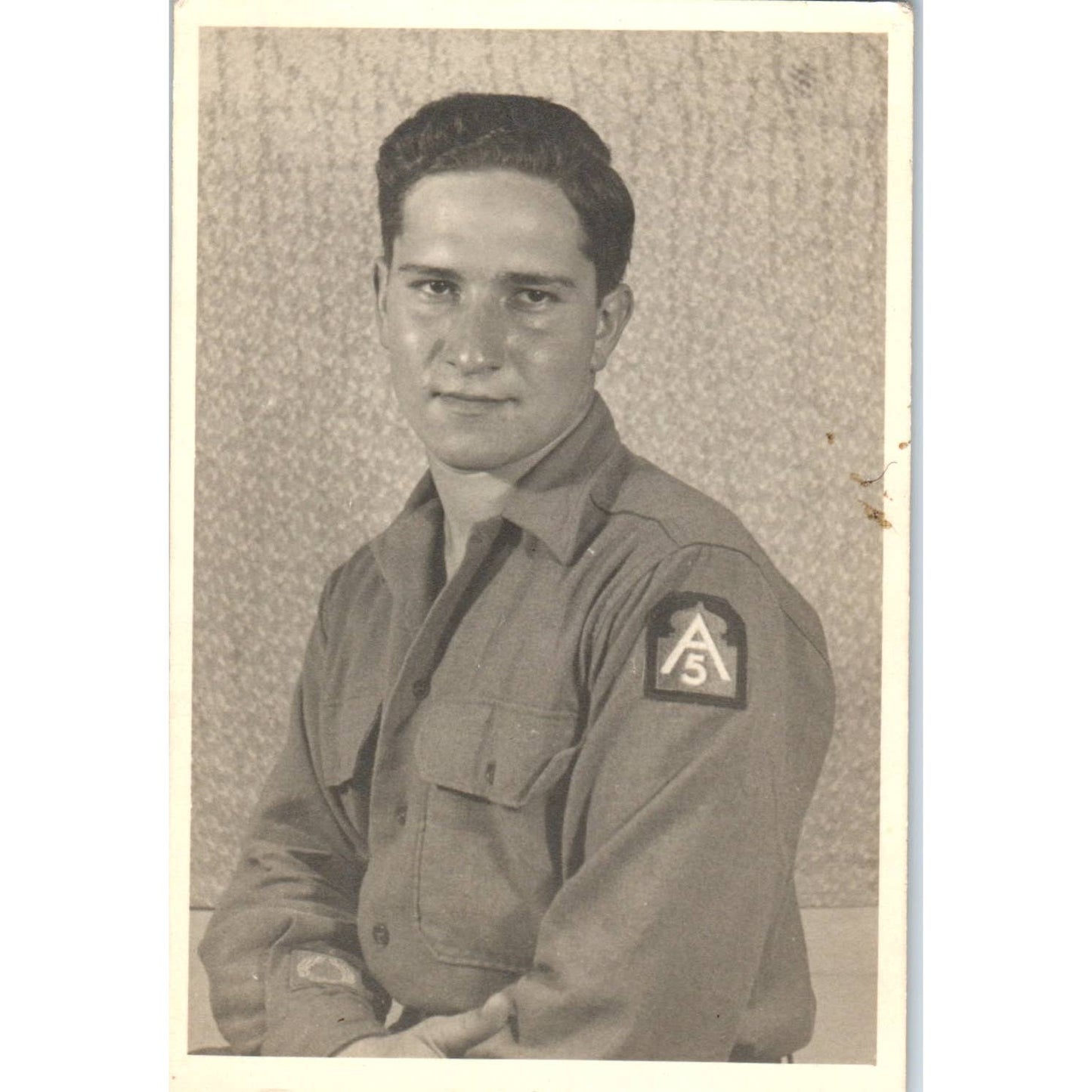 Vintage Postcard RPPC WWII Soldier Army North (5th Army) Class A EA3
