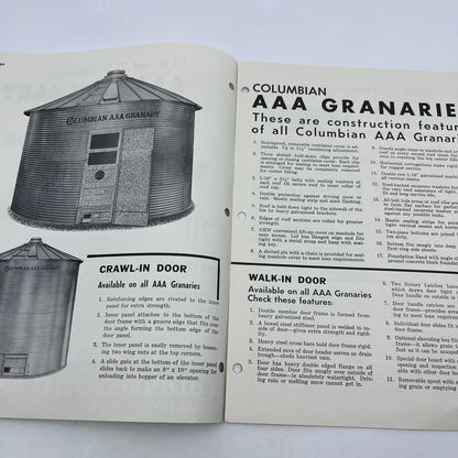 1950s Columbian AAA Granary Manual Assembly Instructions L4-2