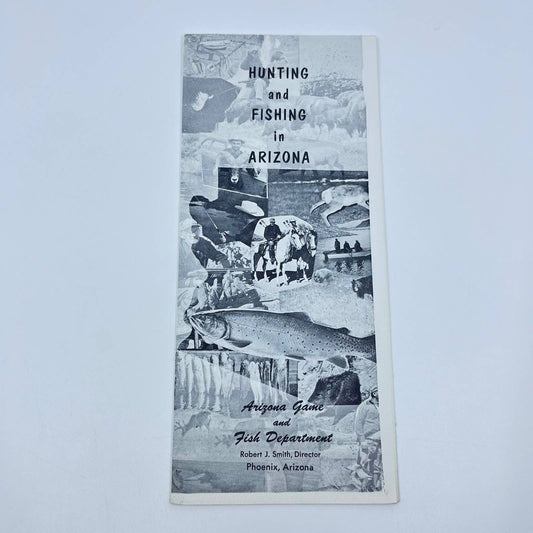 1961 Hunting and Fishing in Arizona Brochure Fold Out SC9