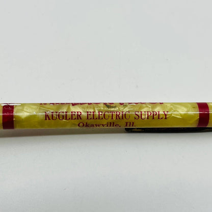Celluloid Marbled Mechanical Pencil RCA Victor Television Okawille IL Kugler SB3