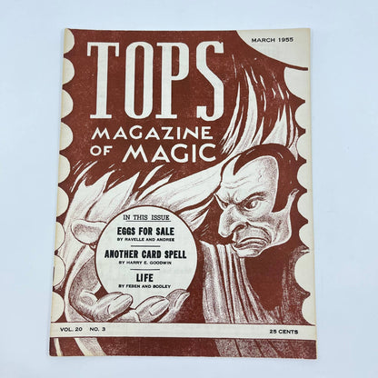 1955 March - Tops Magazine of Magic - Tricks Magicians TF7