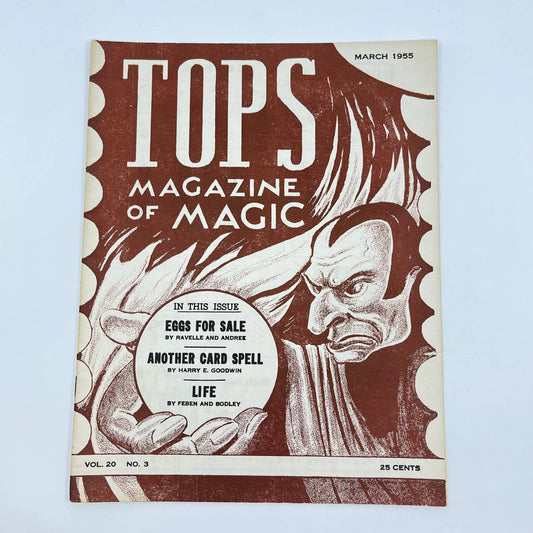 1955 March - Tops Magazine of Magic - Tricks Magicians TF7