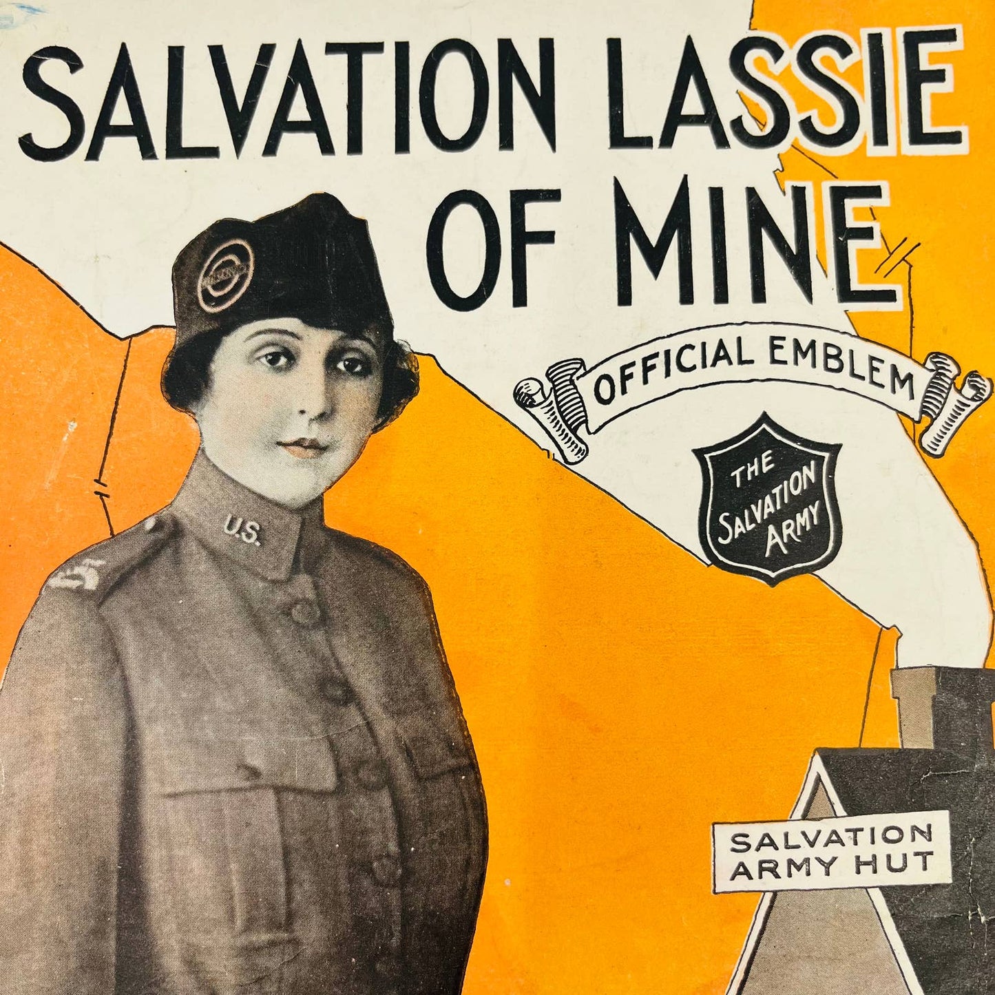 1919 Salvation Lassie Of Mine WWI Salvation Army Vintage Sheet Music C8