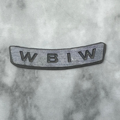 Vintage Letterpress Printers Block Plate TV Radio Call Letters WBIW SE842