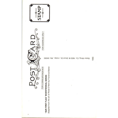 1976 Our First Flag Bicentennial Rose O'neill Kewpie Dolls Original Postcard PB7