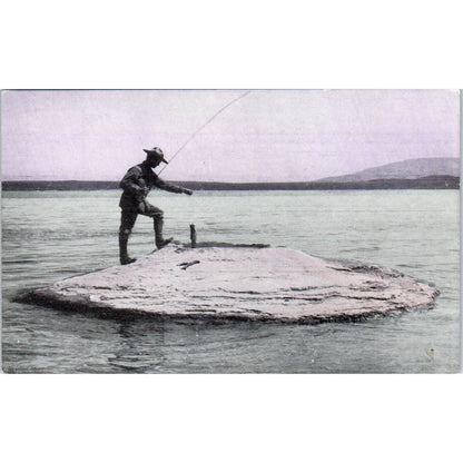 Hot Springs at Yellowstone National Park c1910 Original Postcard TK1-25