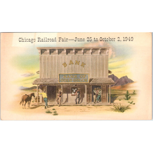 Chicago Railroad Fair October 1949 Original Postcard P1-15