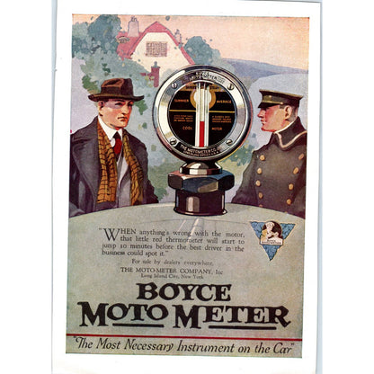 Boyce Moto-Meter Company Long Island NY - 1921 Original Ad TJ7-L