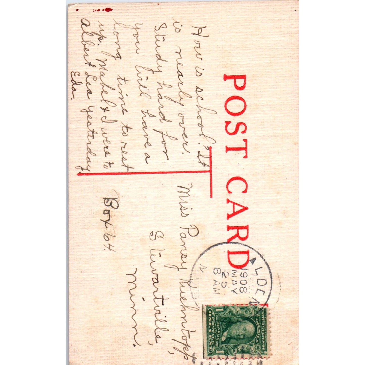 Don't Worry 1908 Original Postcard PB1