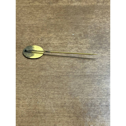 Vintage 1940s Art Nouveau Brass Stick Pin Hat Pin 3” SE1