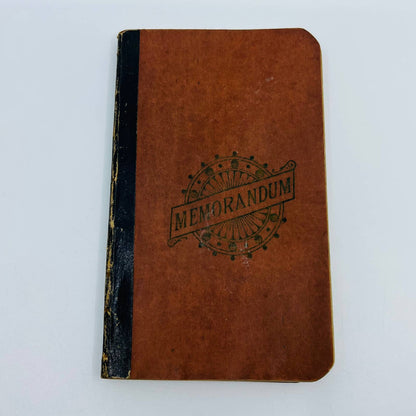 1929 Memorandum Pocket Notebook Partially Used SC2