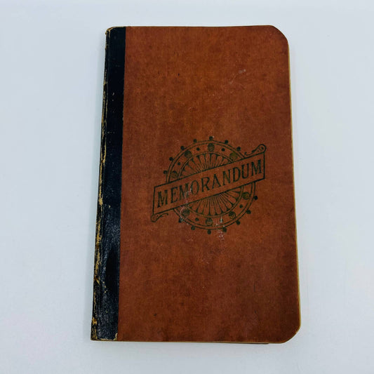 1929 Memorandum Pocket Notebook Partially Used SC2