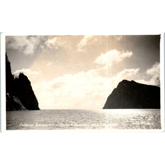 Harding Gateway Resurrection Bay Alaska RPPC Original Postcard P2-7