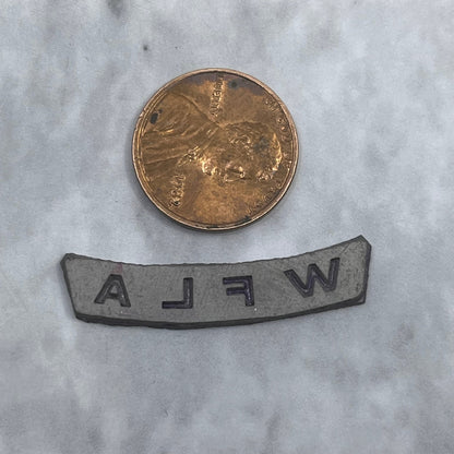 Vintage Letterpress Printers Block Plate TV Radio Call Letters WFLA SE840