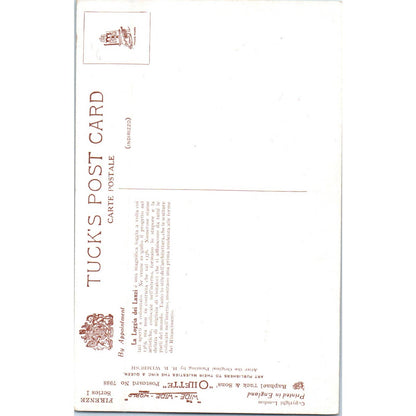 Firenzie La Loggia Dei Lanzi Raphael Tuck Oilette Original Postcard TK1-P17