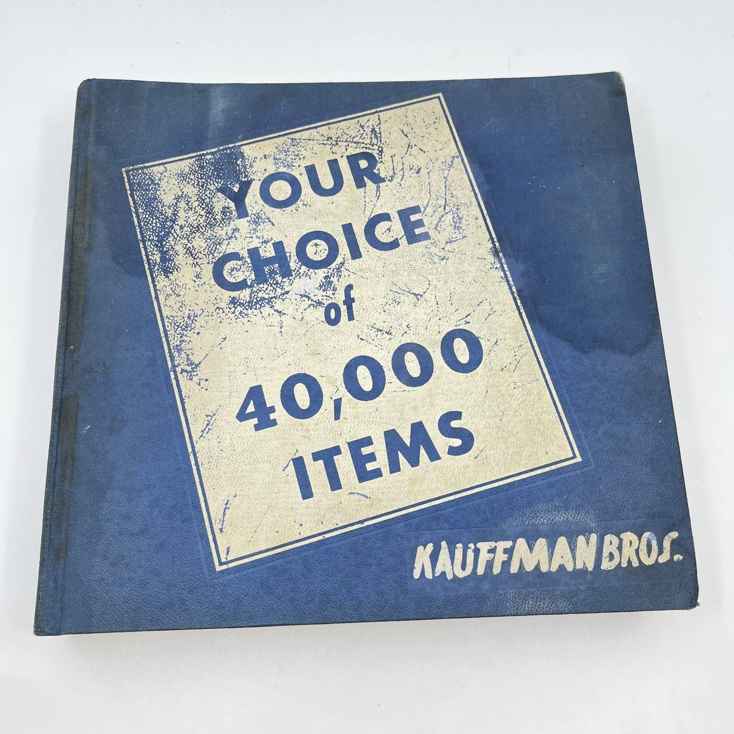 1920s Kauffman Bros. Wholesale Hardware Catalog Hardcover Over 40,000 Items TF8