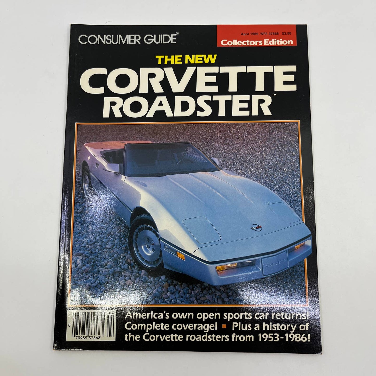 1986 Consumer Guide Magazine The New Corvette Roadster Collector's Edition TG1