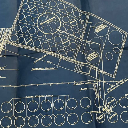 1935 Alcohol Storage & Recovery Unit Blueprints National Fruit Co. 19x28" TG1