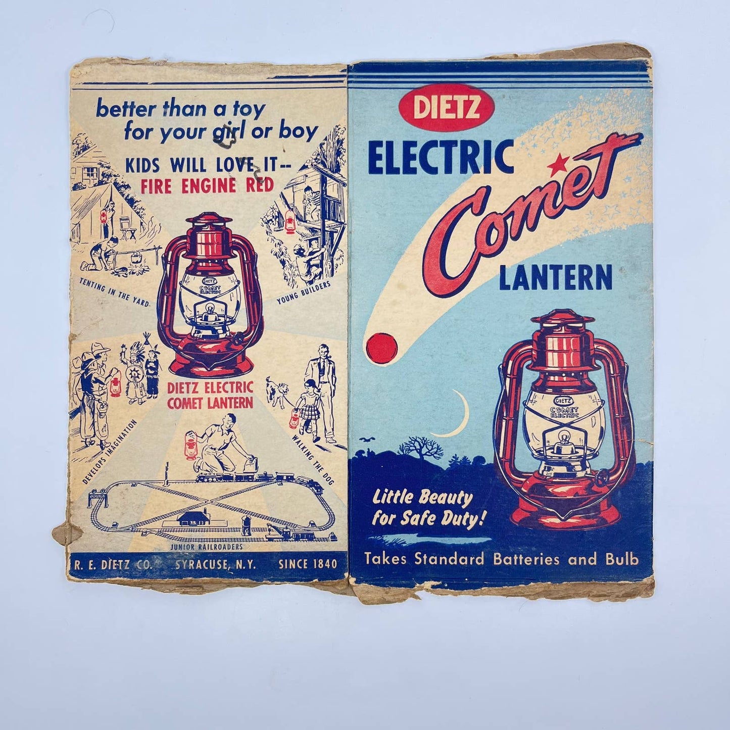 Vintage Dietz Electric Comet Lantern BOX ONLY TE2